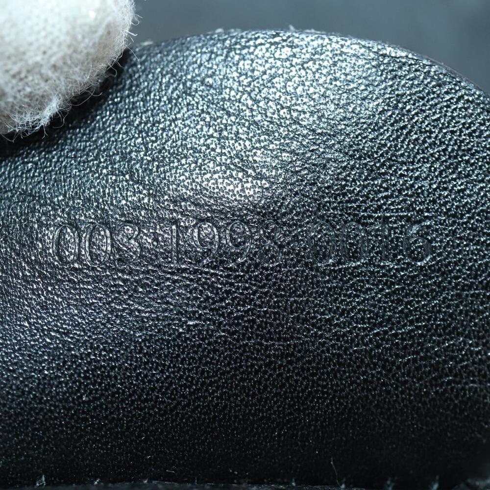 GUCCI Bamboo Backpack Leather Black Gold 003 1998 0016 Auth 153728 - Picture 12 of 16